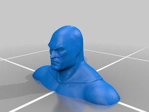 batman bust no ears sculptures dc comics superhero 3d print model - Mito3D