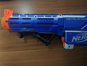 nerf retaliator pump action picatinny rail toys games elite n-strike nato 3d print model - Mito3D
