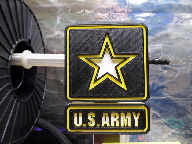 us army logo signs logos 3D print model - Mito3D