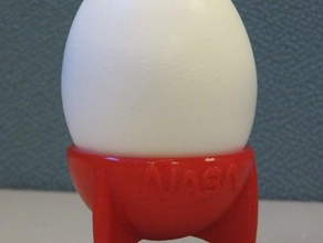 rocket egg cup kitchen dining holder 3d print model - Mito3D