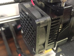 wanhao i3 extruder duplicator fan grill v2 3d drucken 3d print model - Mito3D