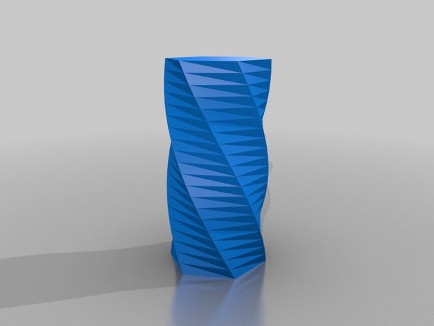 mon personnalisés tordu polygone vase 6 1000 250 120 20 les conteneurs 3D print model - Mito3D