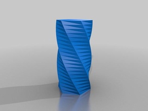 meu personalizados torcida polígono vaso 6 1000 250 120 20 contentores 3d print model - Mito3D