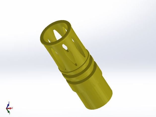 airsoft flash hider passe-temps accessoires pièces ak-74u flashhider 3D print model - Mito3D