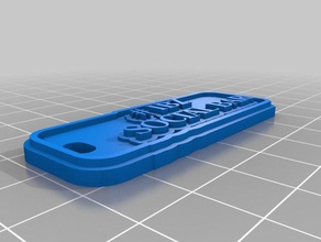 ibz 2 i portachiavi personalizzato 3d print model - Mito3D