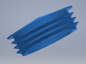 tube plug 38mm inner diameter parts cap 3d print model - Mito3D
