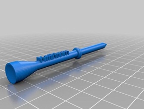 mi personalizados tee de golf texto nub deporte al aire libre 3d print model - Mito3D