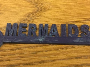 mermaids signnecklace 3d printing 3d print model - Mito3D