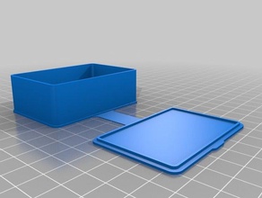 caso retangular 60x40h20mm recipientes personalizado 3d print model - Mito3D