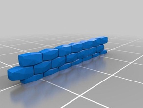 interlocking 8x3 wall buildings structures 3d print model - Mito3D