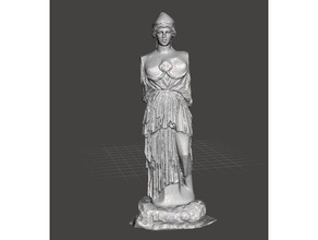athena aus pergamon Skulpturen altgriechisch das Antike Griechenland Gott Göttin griechischen Skulptur statue 3d print model - Mito3D