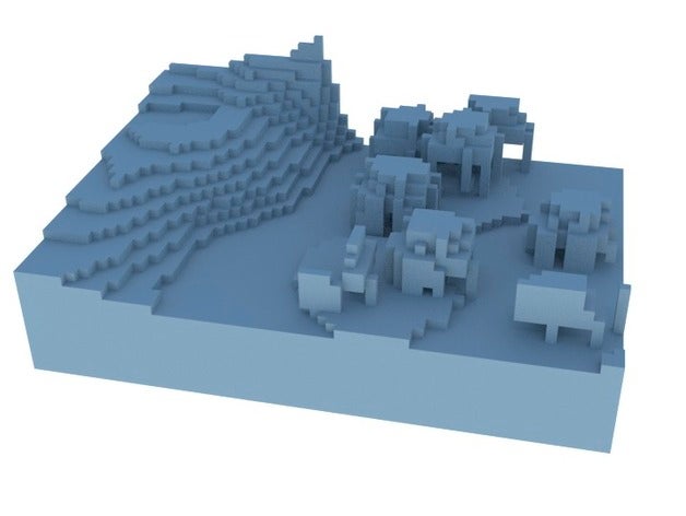 minecraft pântano bioma no1 modelos 3D print model - Mito3D