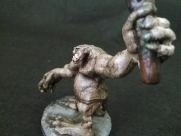 ogre jouet jeu accessoires de la bête dd le mdn donjons dragons mini miniature monstre openforge pathfinder rpg dessus table warhammer 3D print model - Mito3D