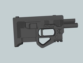 zip pistolet 22lr accessoires de jeu balle compact modèle la réplique l'arme zipgun 3d print model - Mito3D