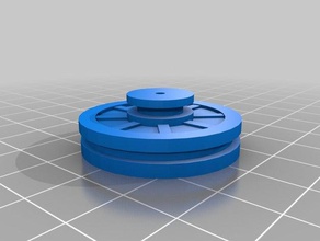 spoked pulley 3d printing 3d print model - Mito3D