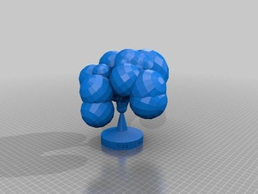 chris prozedural generierten Bäume Modelle angepasst 3d print model - Mito3D