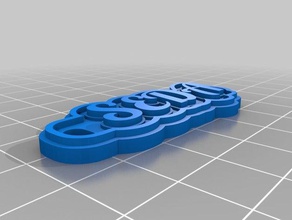se i portachiavi personalizzato 3d print model - Mito3D
