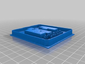 farmall logo square automotive 3d print model - Mito3D