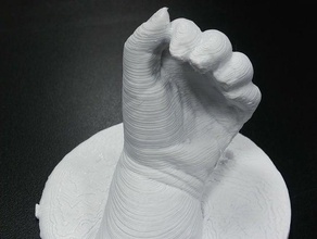 baby hand keepsake memento hannah scans replicas human 3d print model - Mito3D