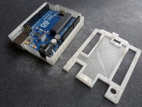 arduino uno ajustado caso la electrónica accesorio 3d print model - Mito3D
