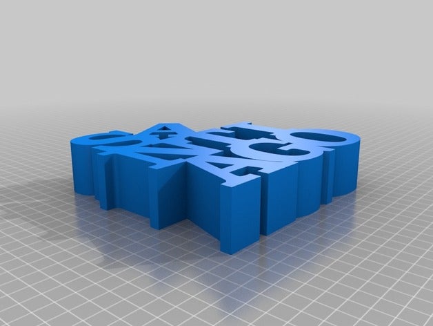 my customized variable word sculpture sculptures 3D print model - Mito3D