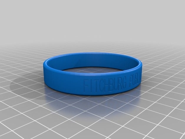 fitchburg public library bracelet bracelets customized 3D print model - Mito3D