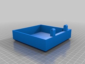 caixa flip top ferramenta os titulares caixas personalizado 3d print model - Mito3D