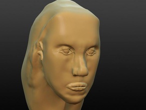 generic starter face sculpting tools digital head 3d print model - Mito3D