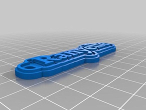 yaralar Anahtarlık özelleştirilmiş 3d print model - Mito3D