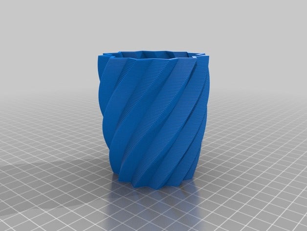 il mio quadrato su misura vaso di coppa del braccialetto generatore arredamento 3D print model - Mito3D
