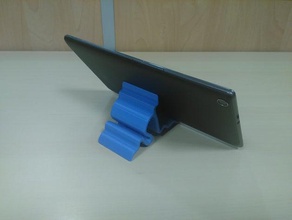 ondulado suporte do telefone móveis 3d print model - Mito3D