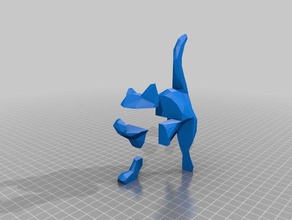 meu personalizados ruído browniano gato animais 3d print model - Mito3D