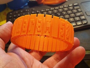 naram 58 brazalete elástico las pulseras personalizado 3d print model - Mito3D