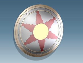 sunlight shield props dark souls 3d print model - Mito3D