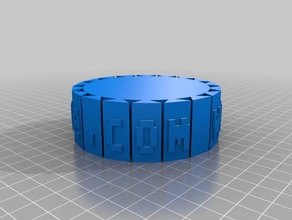 naramlivecom bracelet les bracelets personnalisé 3d print model - Mito3D