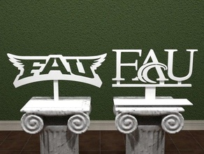 florida atlantic university logo signs logos 3dpicks awesome college emblem fau school state 3d print model - Mito3D