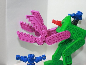 modiomech tutma kolları mekanik oyuncaklar mafsallı modioman thingmaker tinkerplay 3d print model - Mito3D