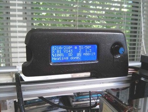 lcd bracket folger tech 2020 3d printer accessories folgertech 3d print model - Mito3D