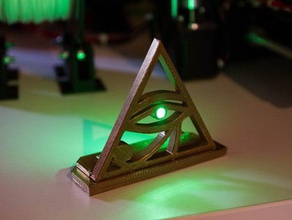 horus eye del interactive art 3dmodel ancient egypt egyptian led light pyramid 3d print model - Mito3D