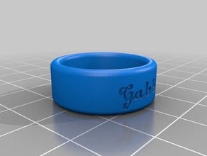 meine angepasste ring round edge Ringe 3d print model - Mito3D