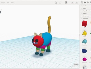 cat makered learning education makeredchallenge2 tinkercad 3d print model - Mito3D