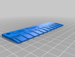 lab ruler 3d printing customized 3d print model - Mito3D