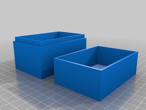 einfachen Reibung-fit box 3d drucken 3d print model - Mito3D