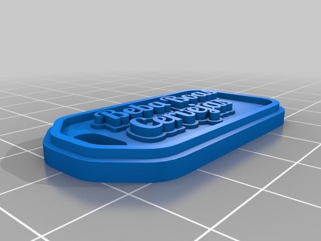 il mio personalizzato multiline tag portachiavi 3D print model - Mito3D