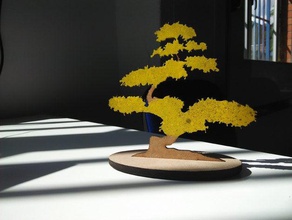 dekoratif bonsai lazer kesim heykeller lasercut 3d print model - Mito3D