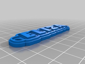 eliza name tag keychains customized 3d print model - Mito3D