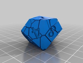 cracked d10 dice dd d20 dnd polehedral rpg tabletop ten sided 3d print model - Mito3D