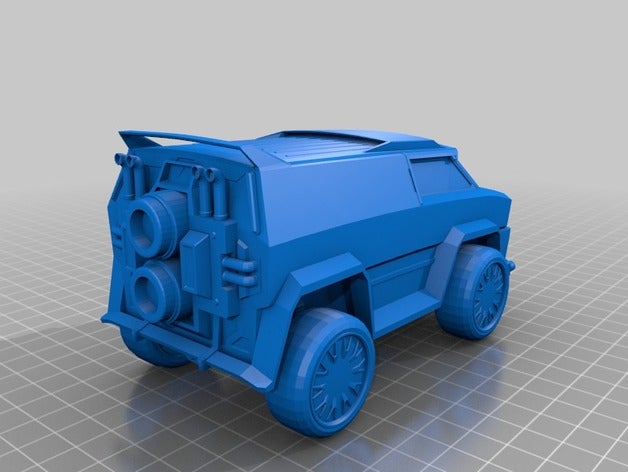merc fusée de la ligue véhicules 3D print model - Mito3D