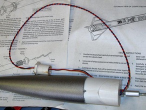 nosecone elektronik bay hobi aerotech arreaux model mustang roket 3d print model - Mito3D