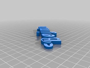 beniamino organizzazione personalizzato 3d print model - Mito3D